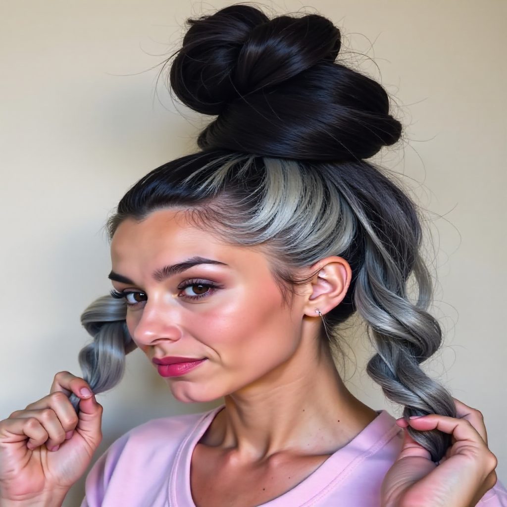Small Goddess Box Braids Updo
