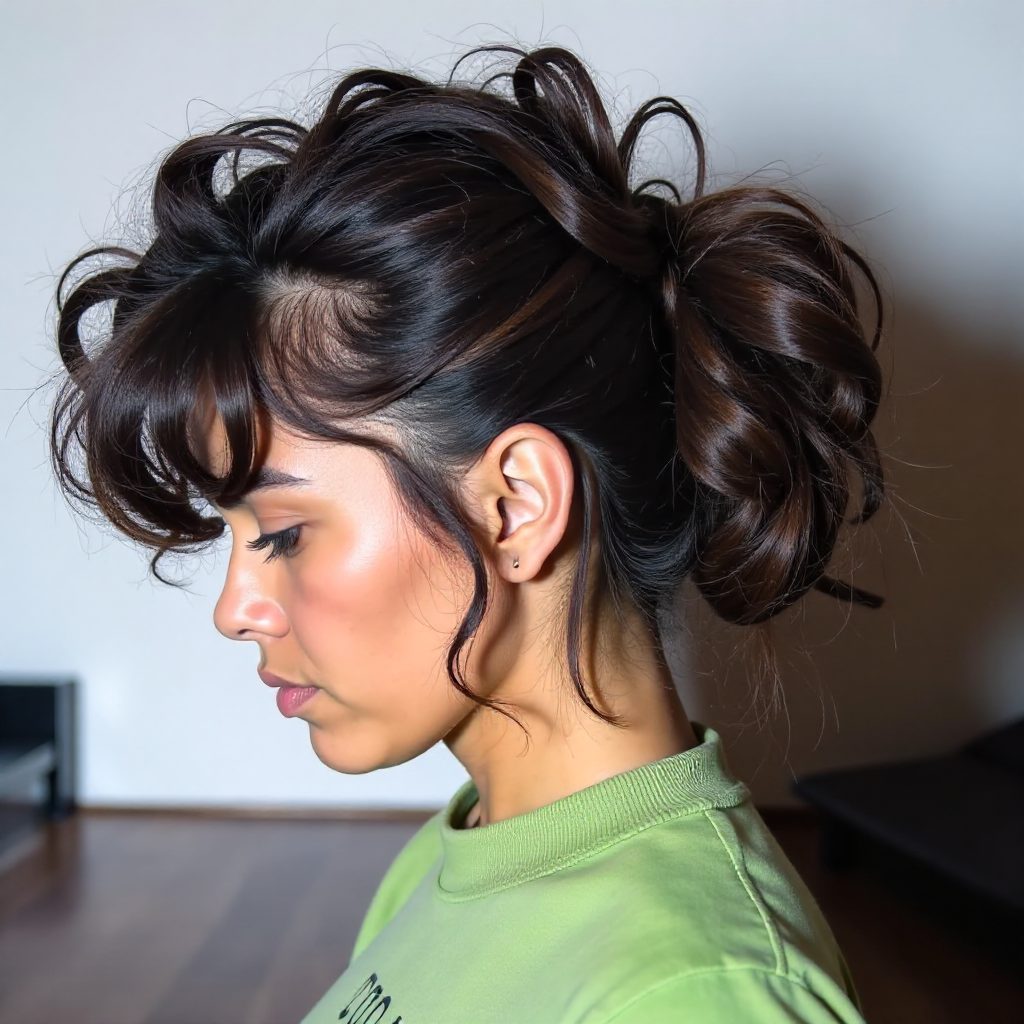 Captivating Flirty Afro Mohawk