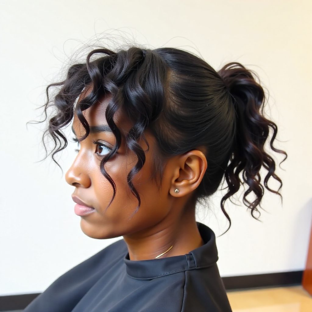 Flat Twist Mohawk Hairstyle
