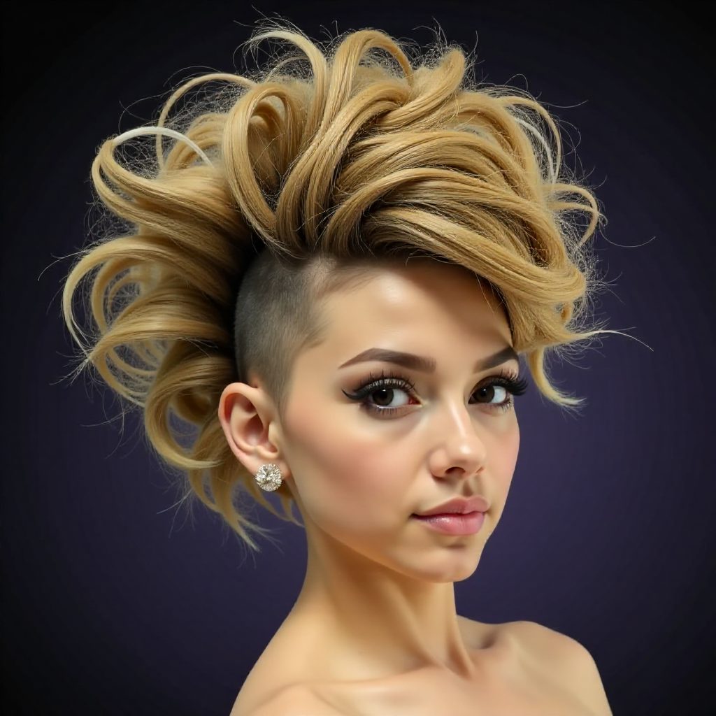 Two Colored Mohawk Style