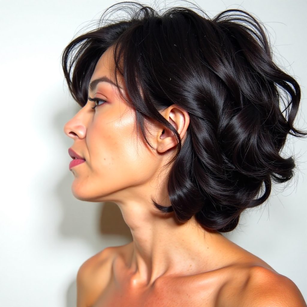 Festive Faux Hawk for Spiral Curls