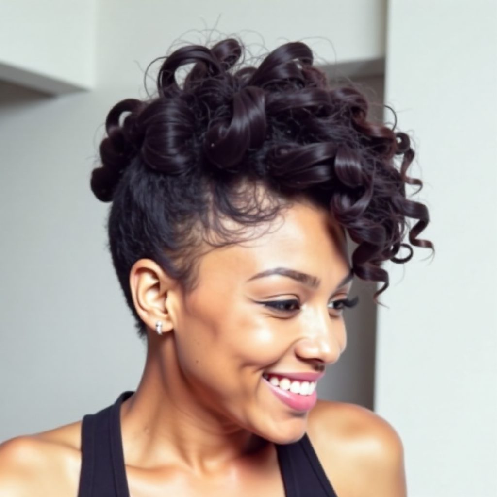 30 Remarkable Natural Hair Mohawk Hairstyles: lead gallery photo for styling reference