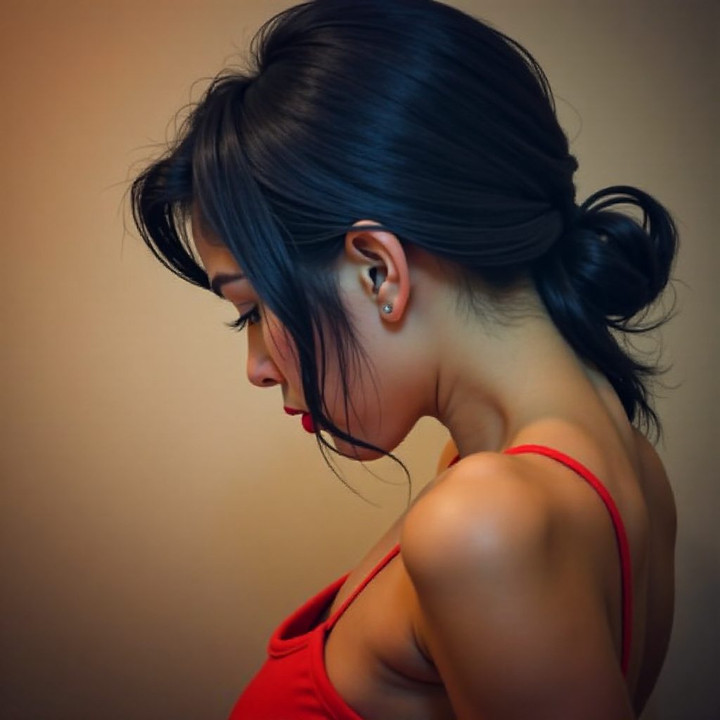 female mohawk with lush curls