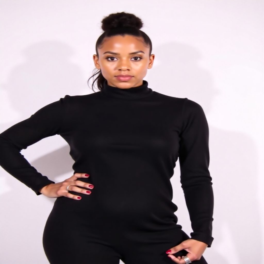 top bun for natural hair