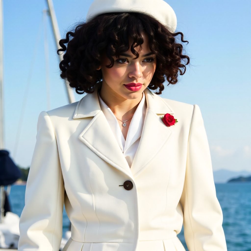 short-to-medium natural hairstyle