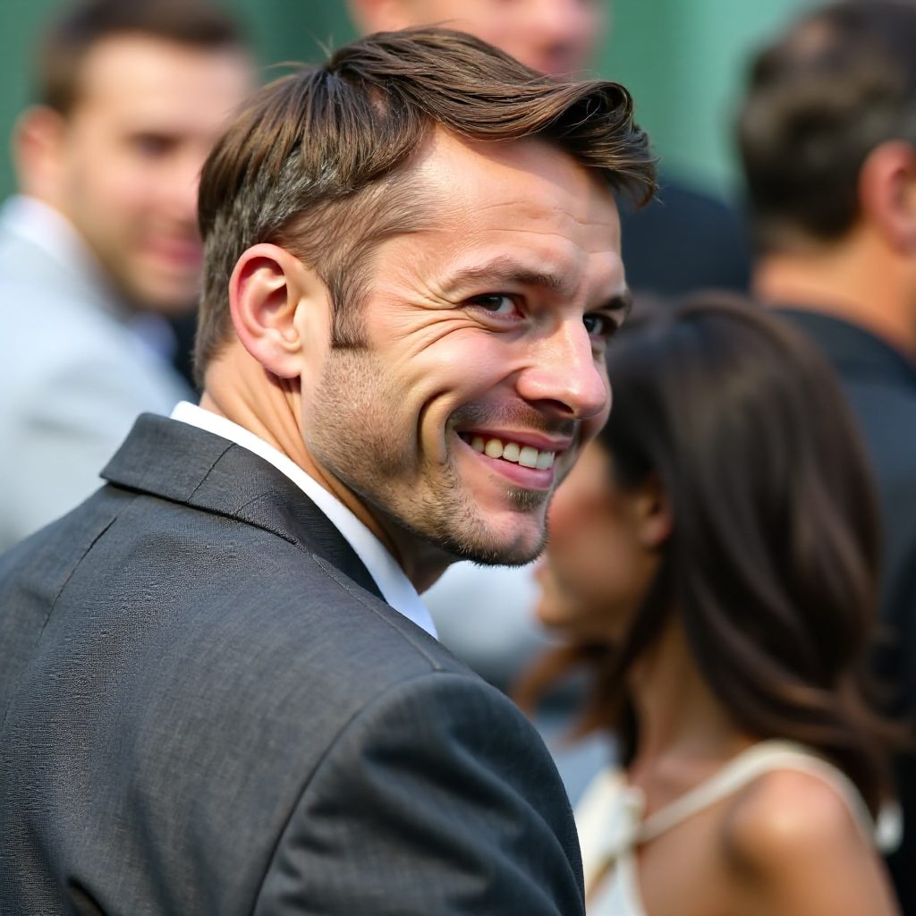 David Beckham tapered haircut