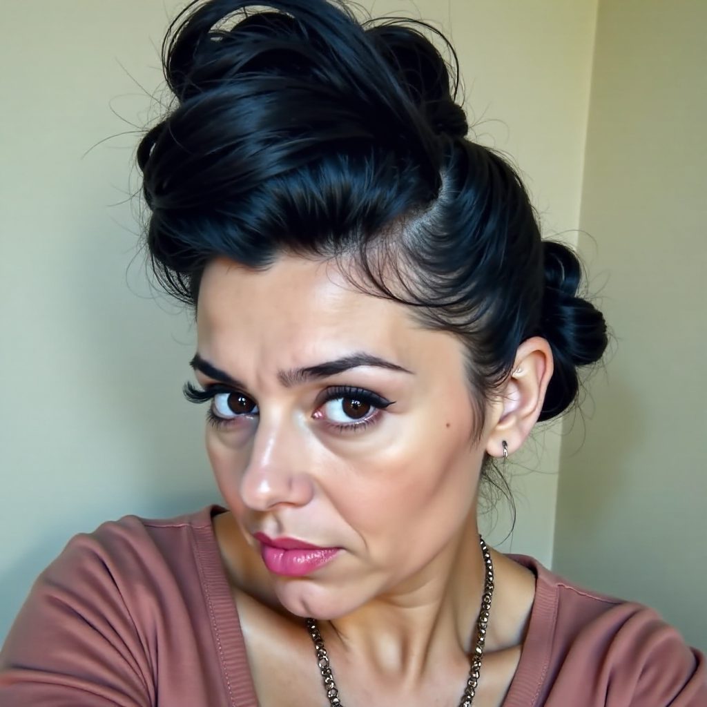 Two Cinnamon Buns Updo