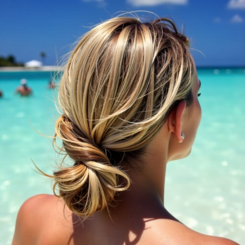 Braided Updo with a Low Bun