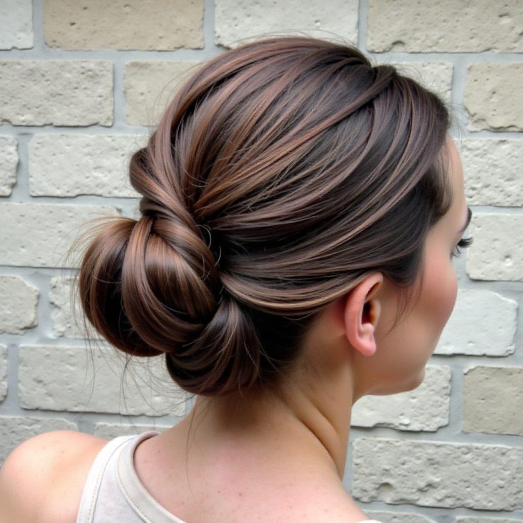 Beautiful Sleek Wedding Updo