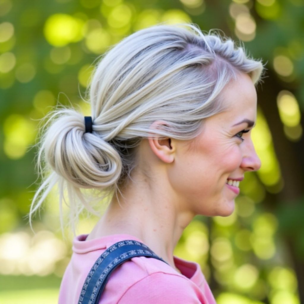 Messy Braided Bun