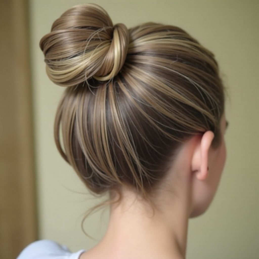 Bun with a Twist and Bow