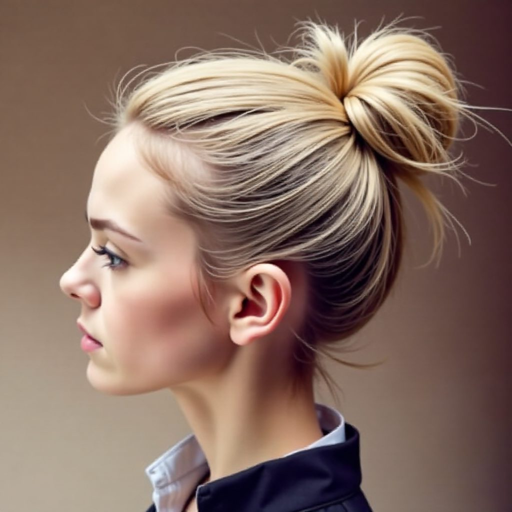 Messy Greek Updo with Fishtail