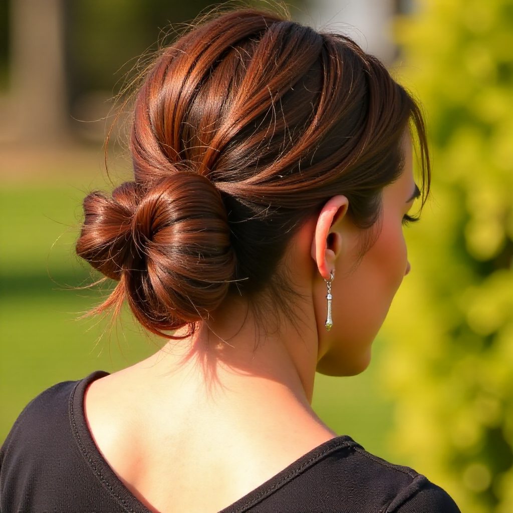 Low Pigtail Buns Hairstyle