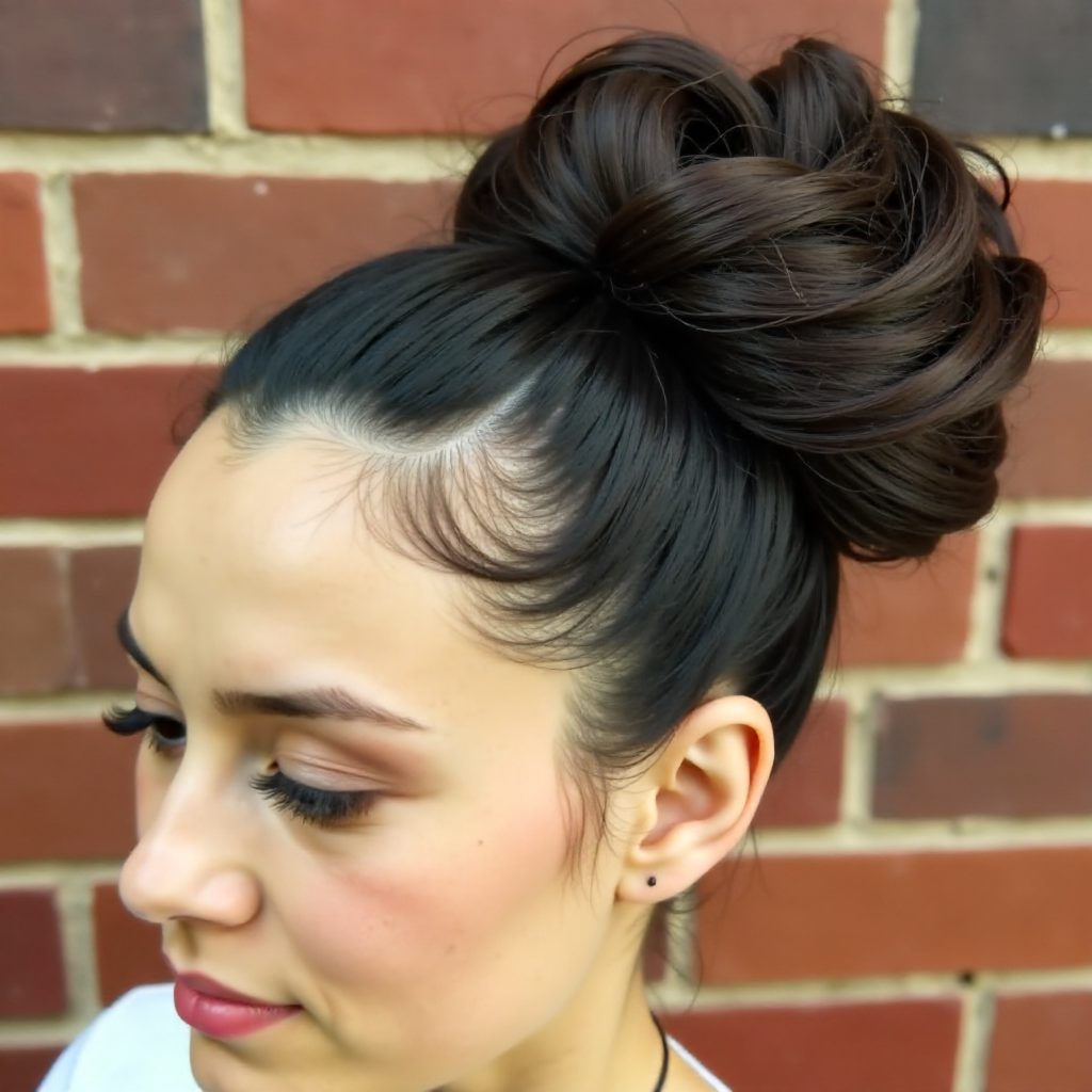 Sleek Bun Updo for Prom