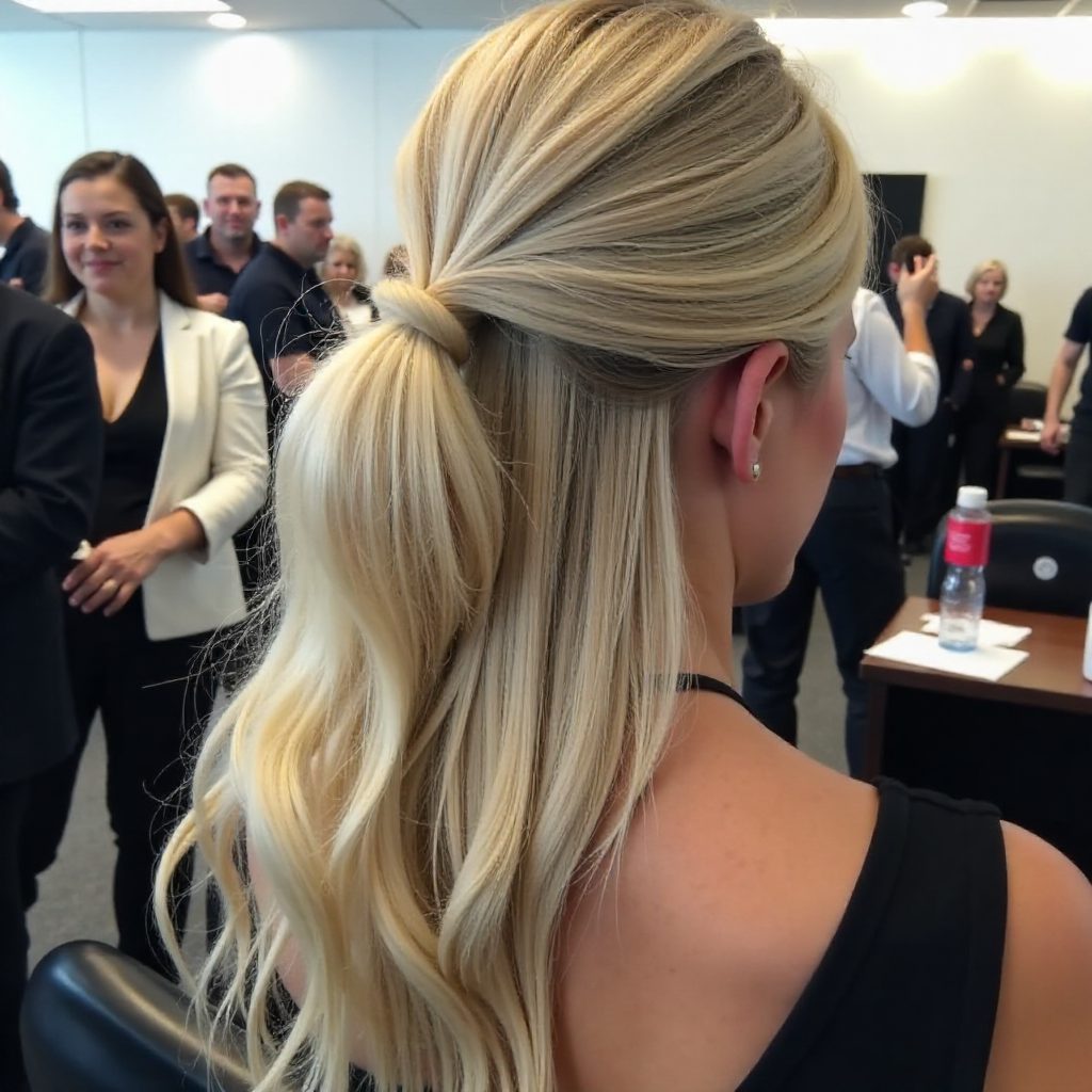 Low Wrapped Ponytail