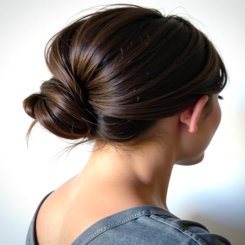 casual braided updo