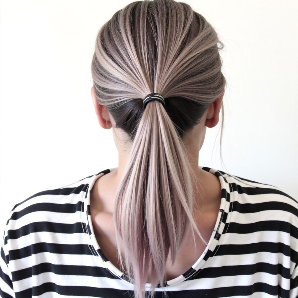 Messy Bun And Ponytail Hairstyle