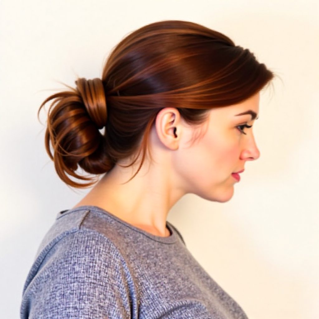 Easy curly updo for long hair