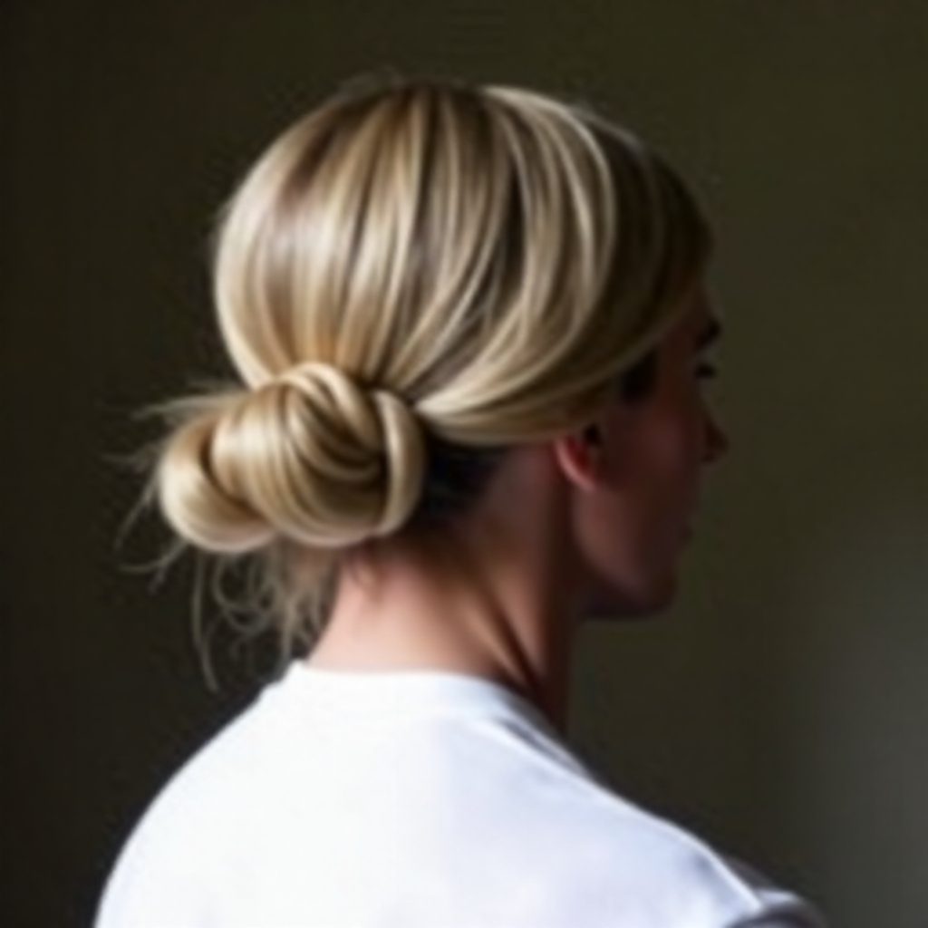 twists and bun casual updo