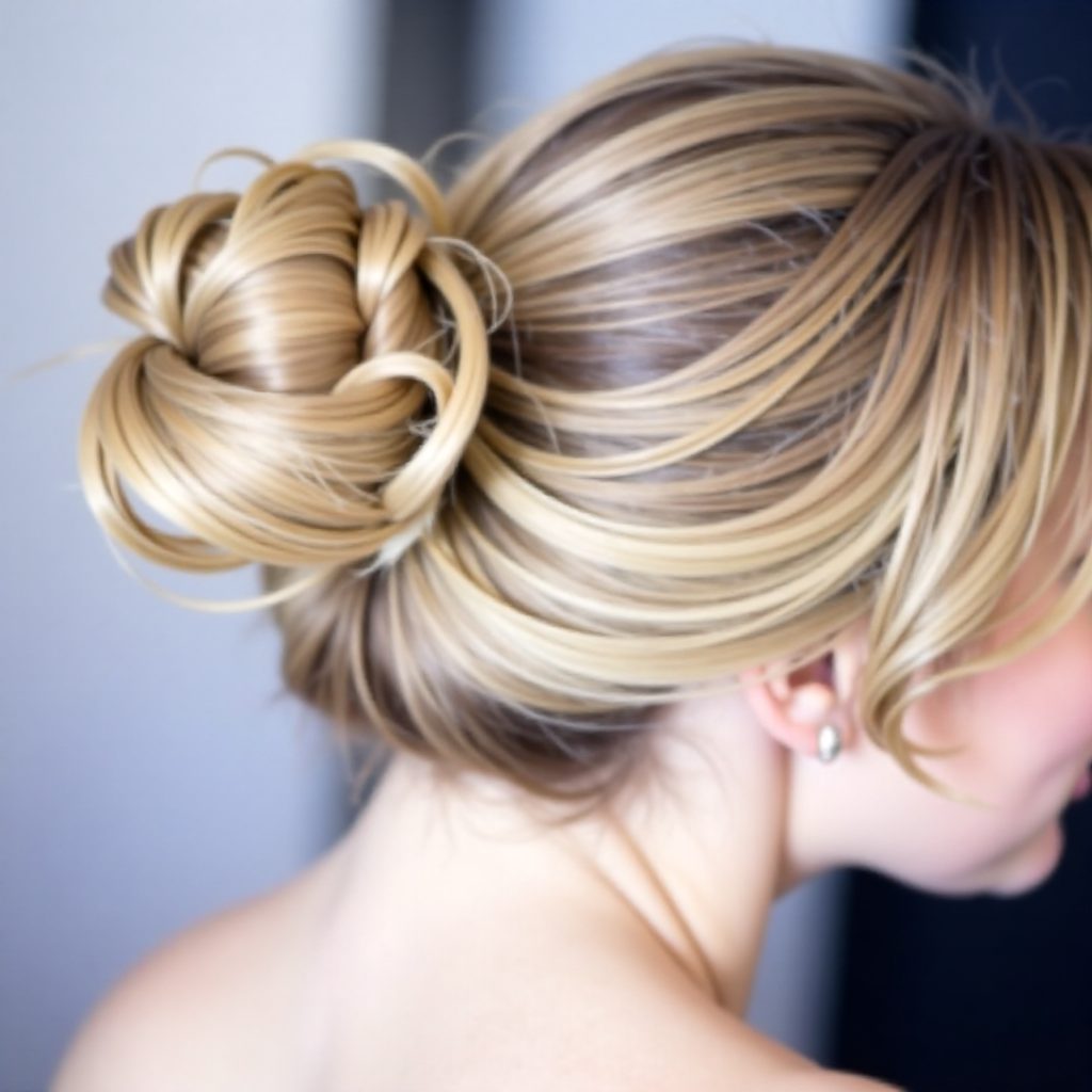 casual and elegant bun