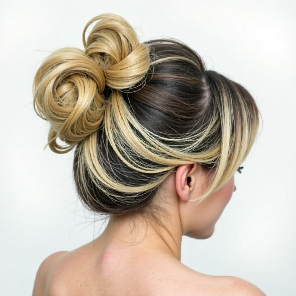 Loose Loopy Bun Updo