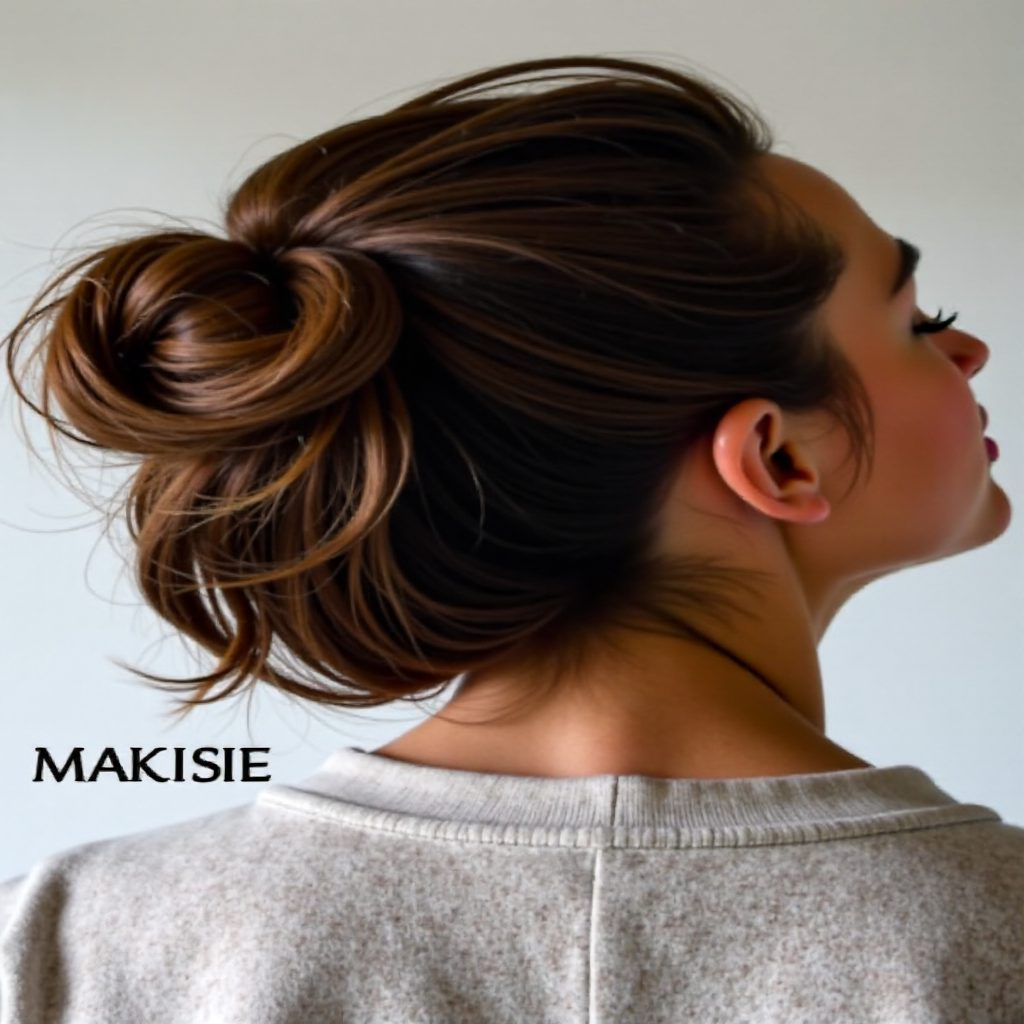 casual bun updo