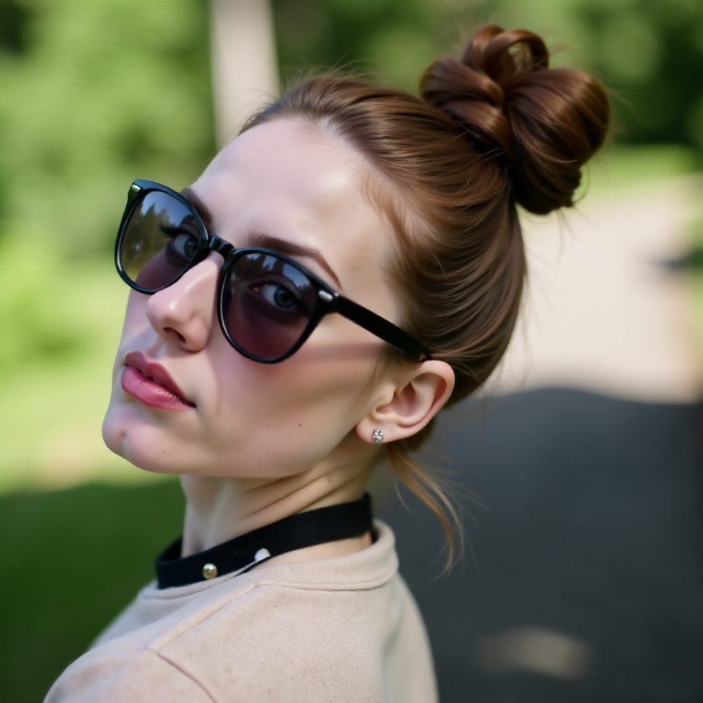 Messy Top Knot Updo