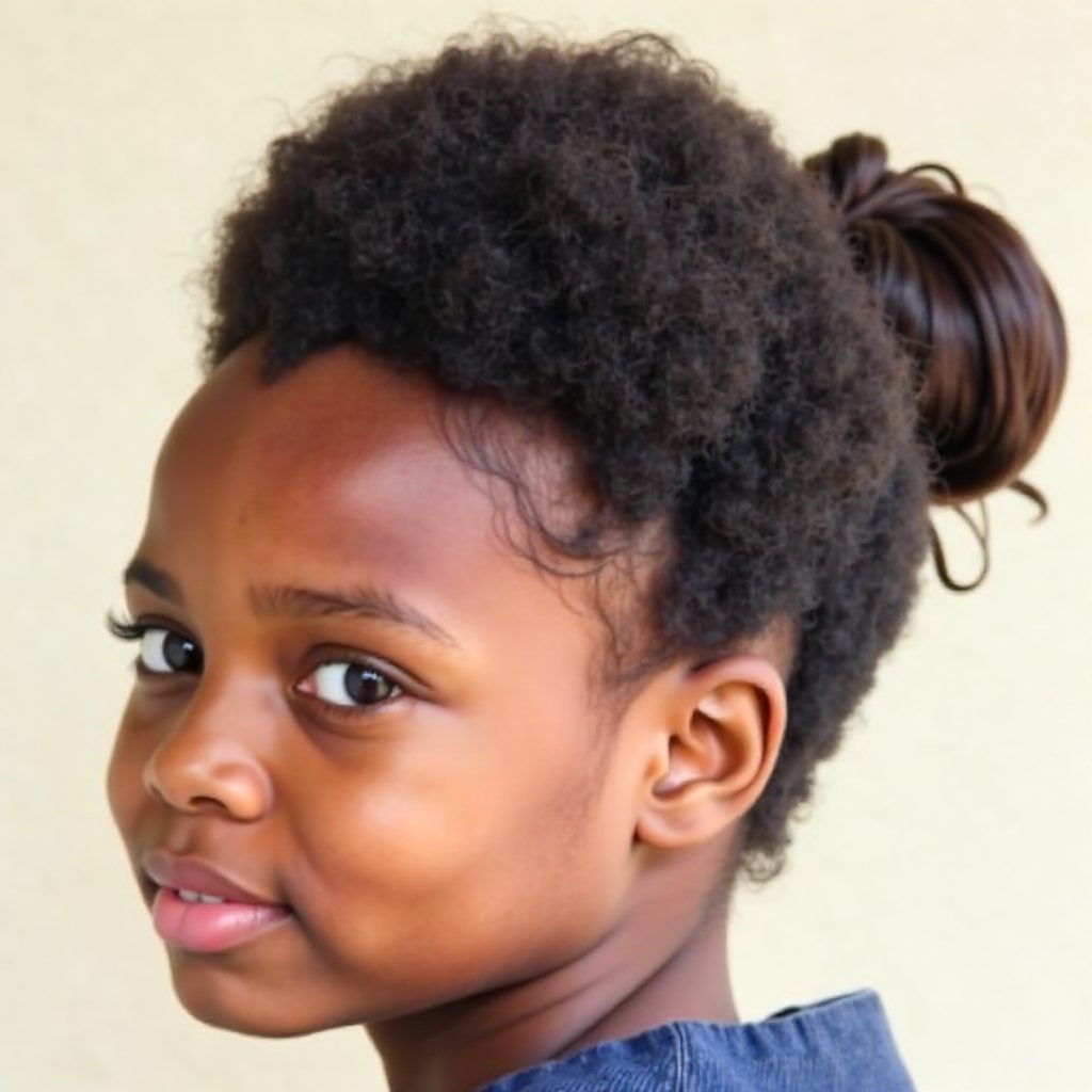 black vintage updo