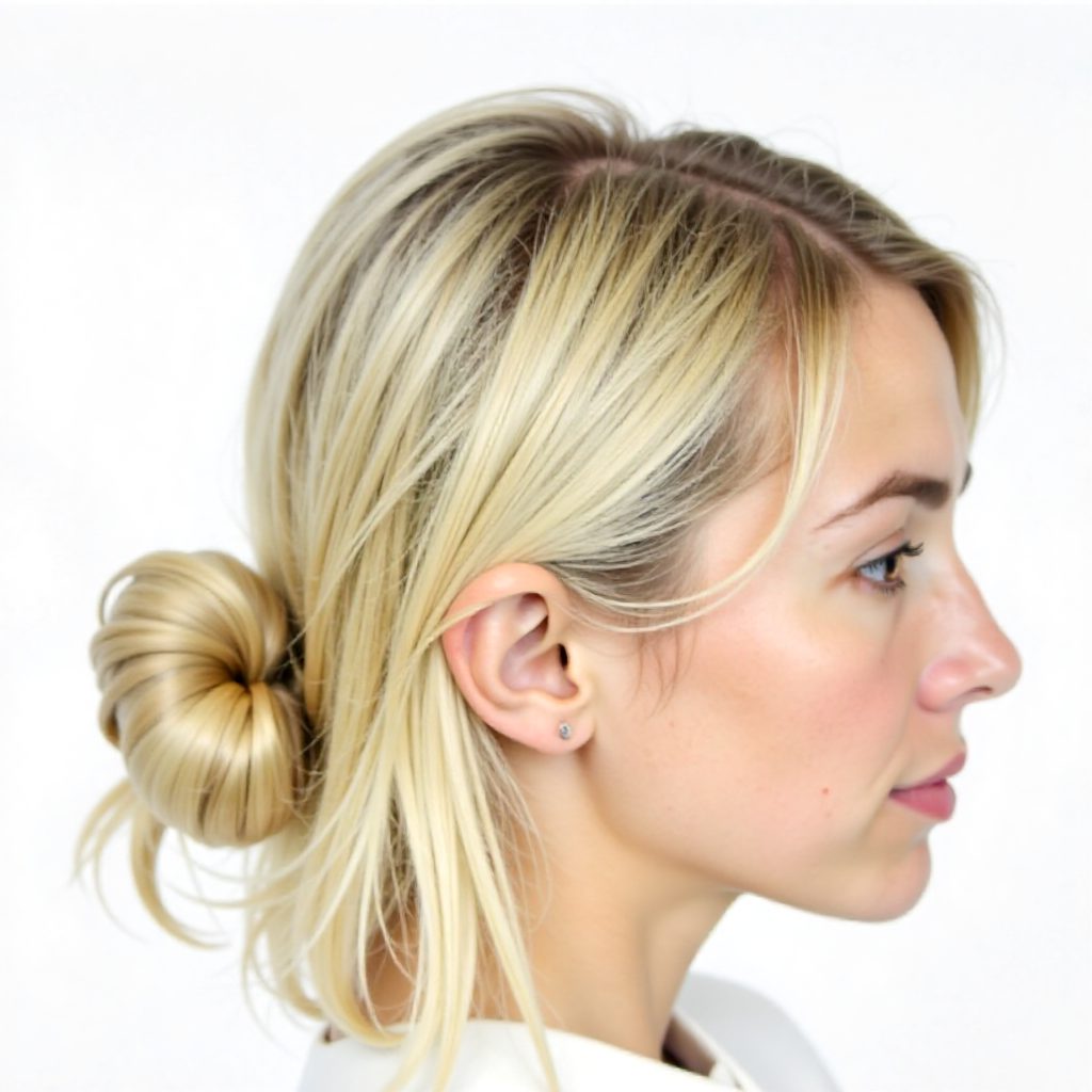 messy vintage updo
