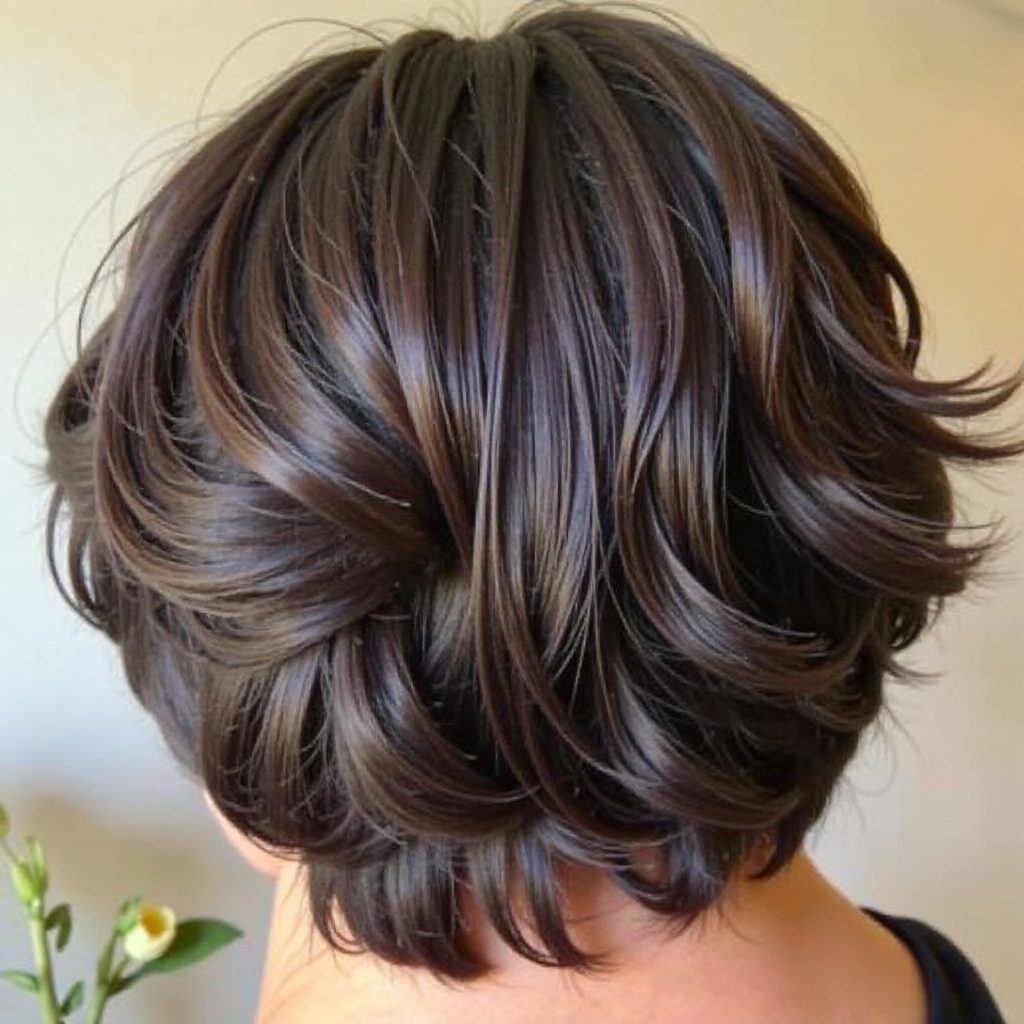 twists and bun loose updo