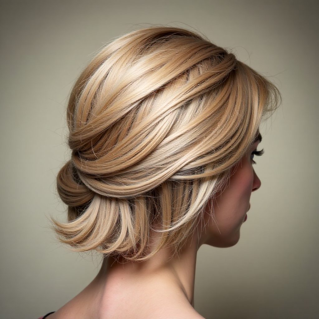 Messy Bun For Crimped Hair