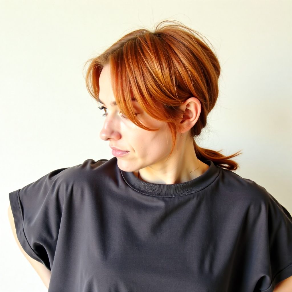 sid pony with a twist loose updo