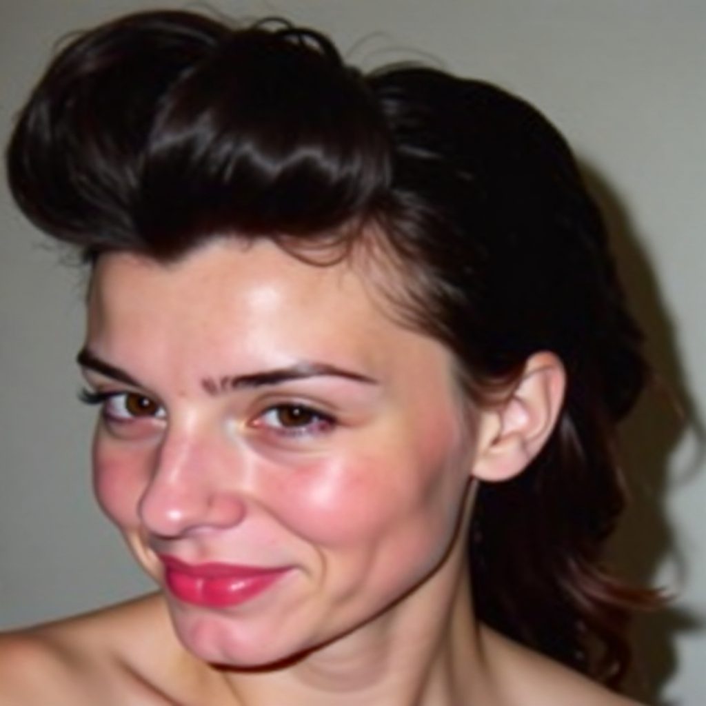 victoey roll vintage updo