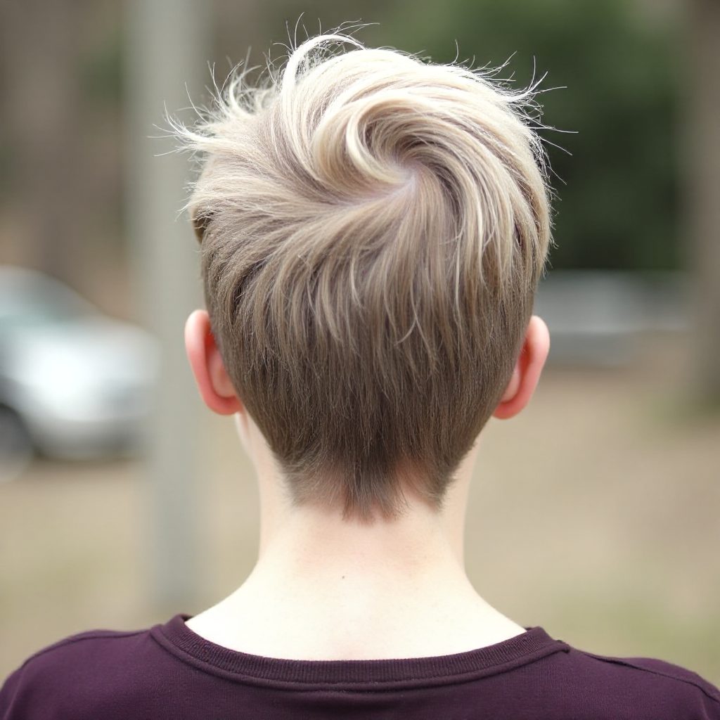 Braid Into Messy Bun Updo