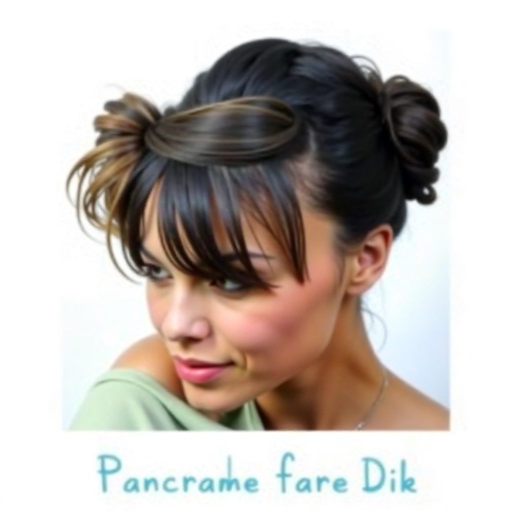 braided updo with a side bun