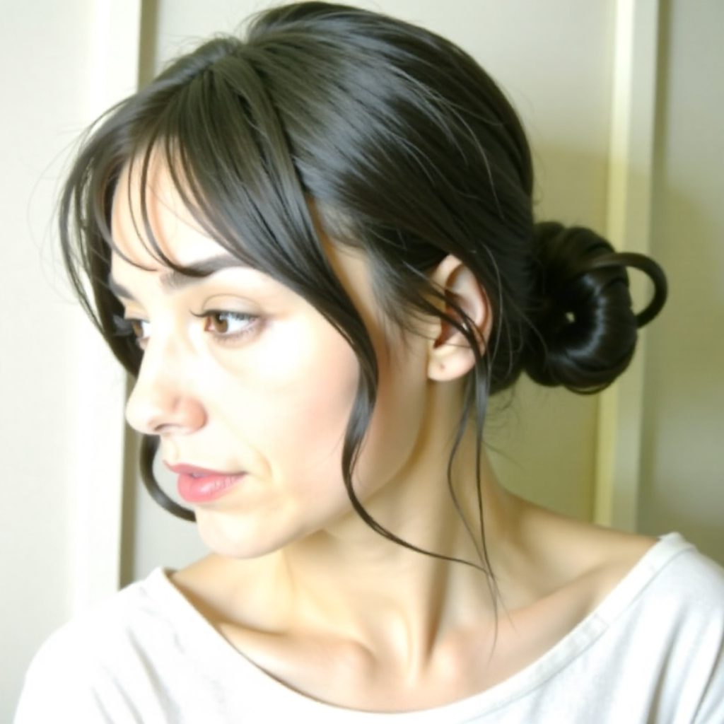 messy braided updo