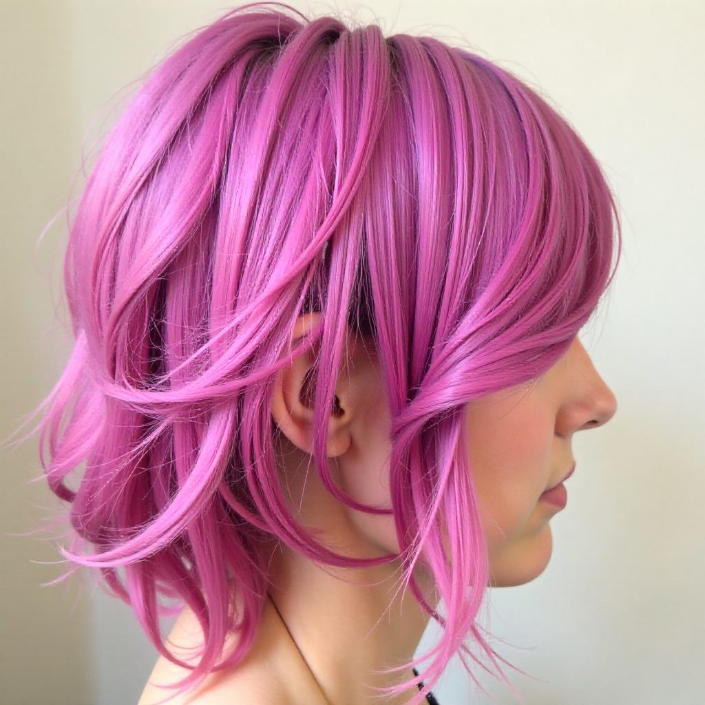Pastel Pink Curly Updo