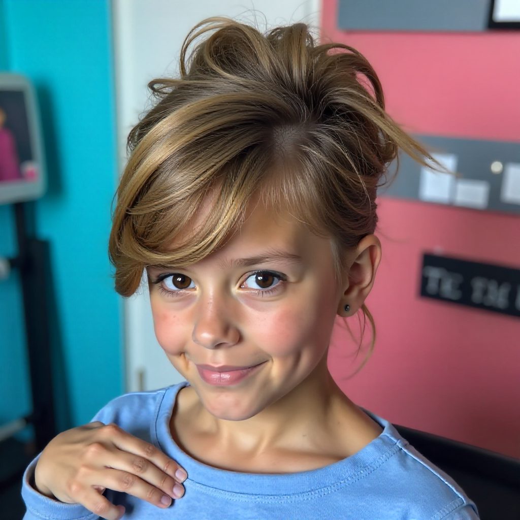 Messy Bun With A Head Scarf