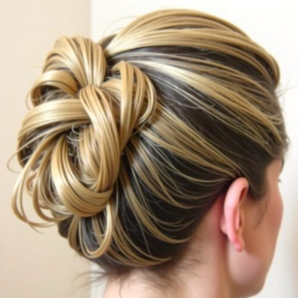 elegant twisted updo