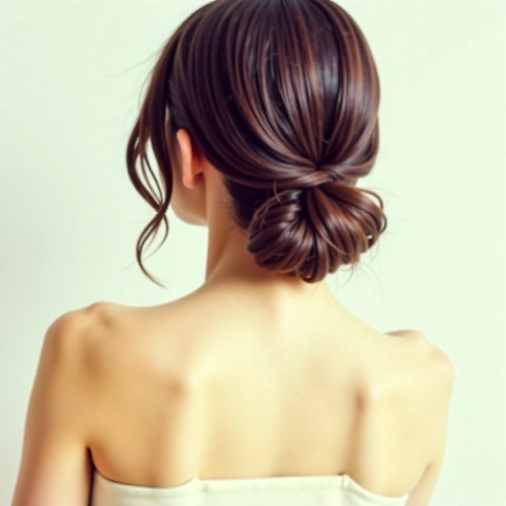 elegant low updo