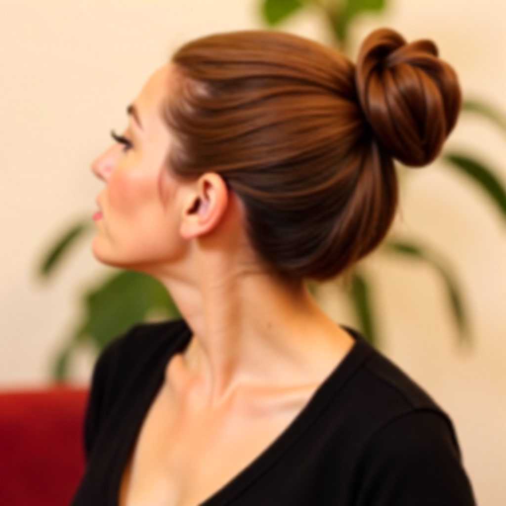 vintage updo for long hair