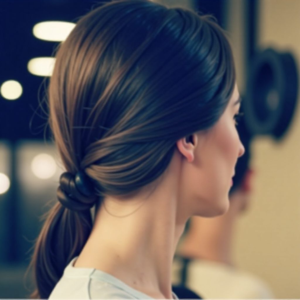 loose elegant updo with a low knot