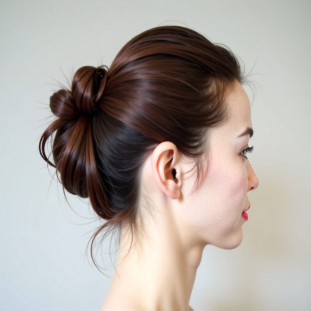 formal braided bun updo