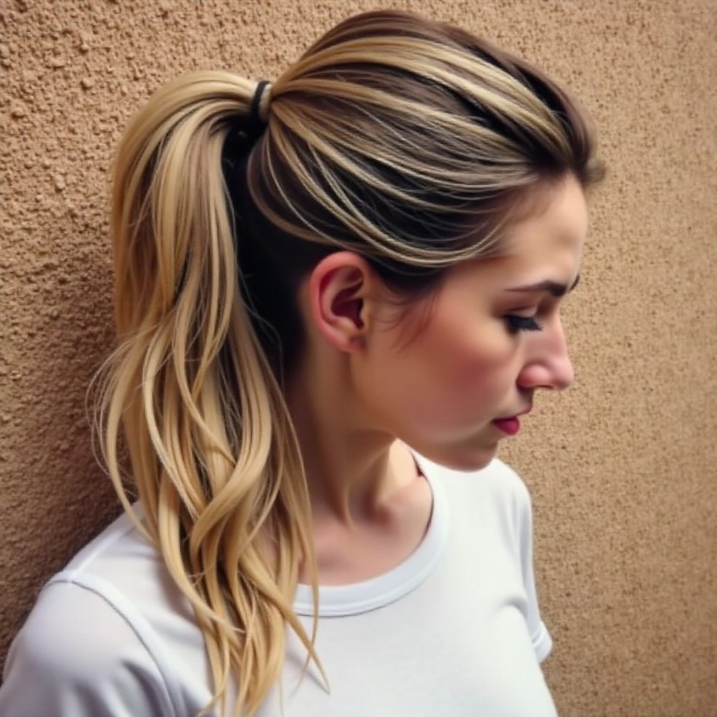 Braids And Ponytail Messy Hairstyle