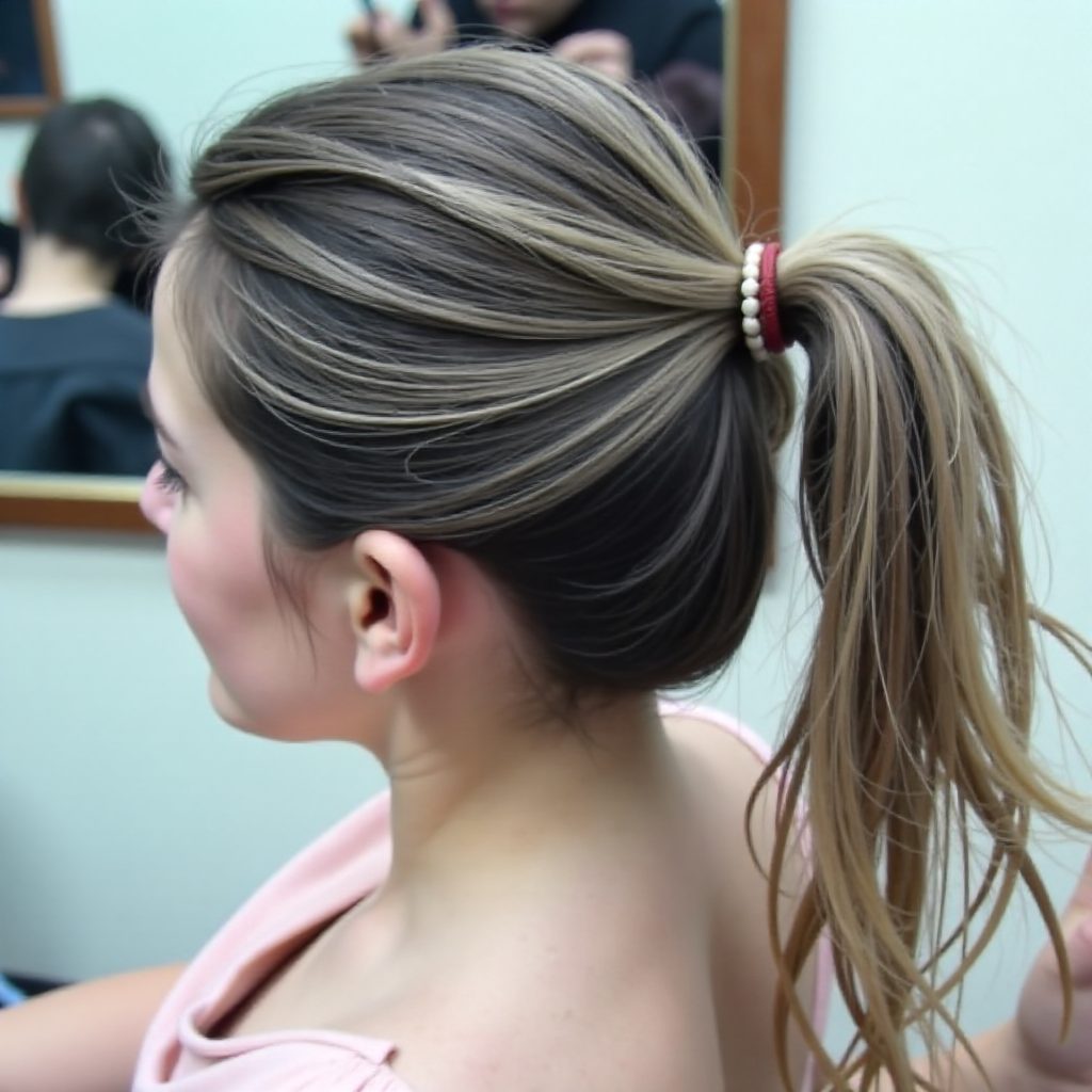 Crown Braid And Ponytail