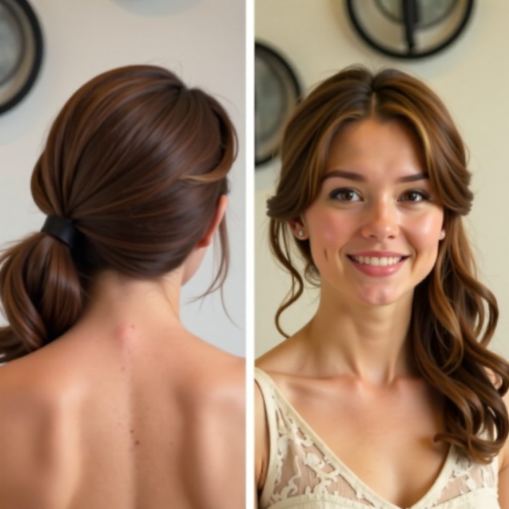 formal side braid hairstyle