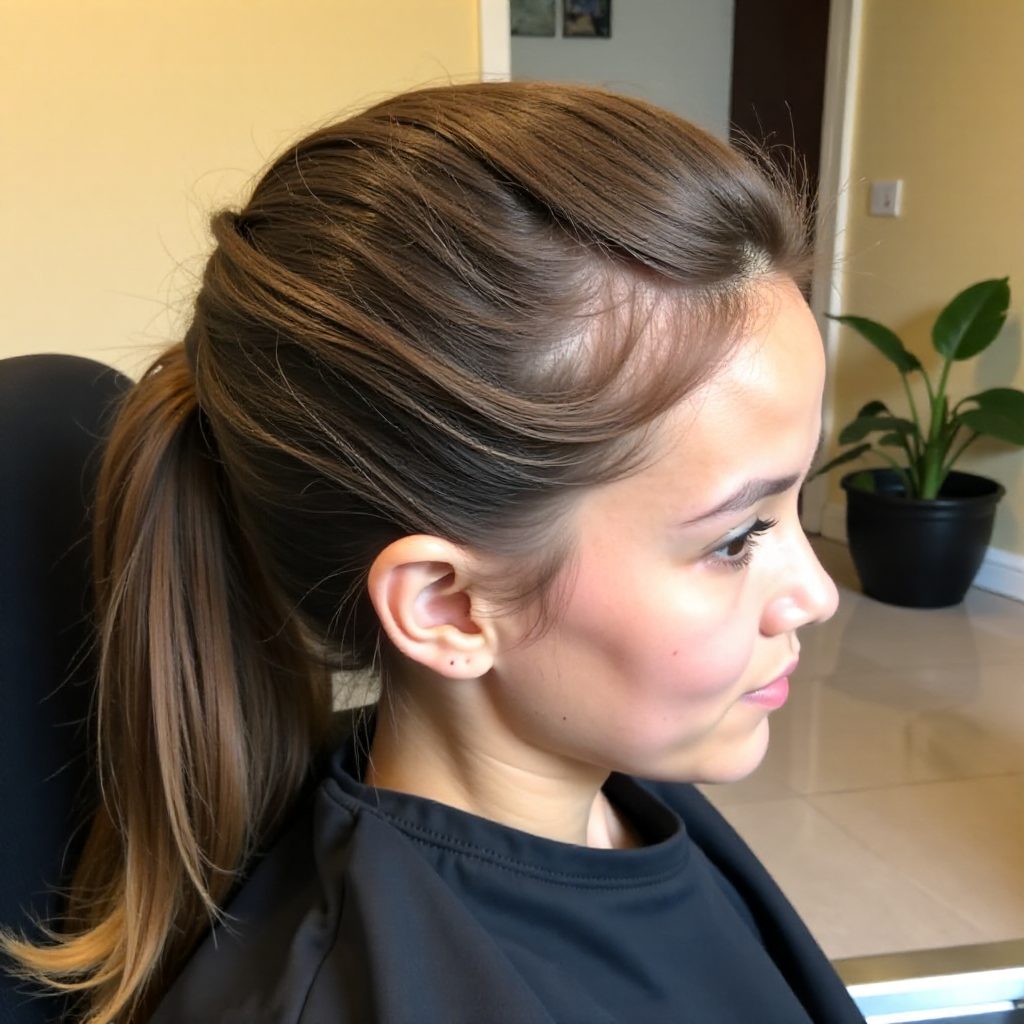 curly faux hawk