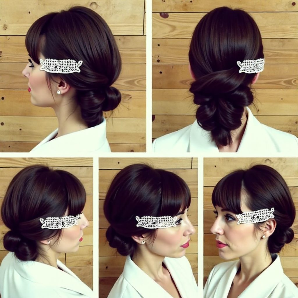 bridal fauxhawk hairstyle