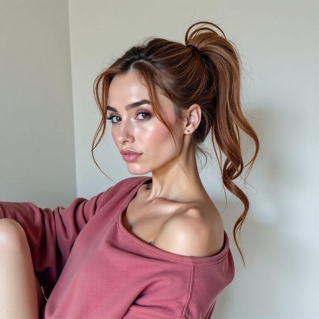 Half Pony Wedding Hairstyle