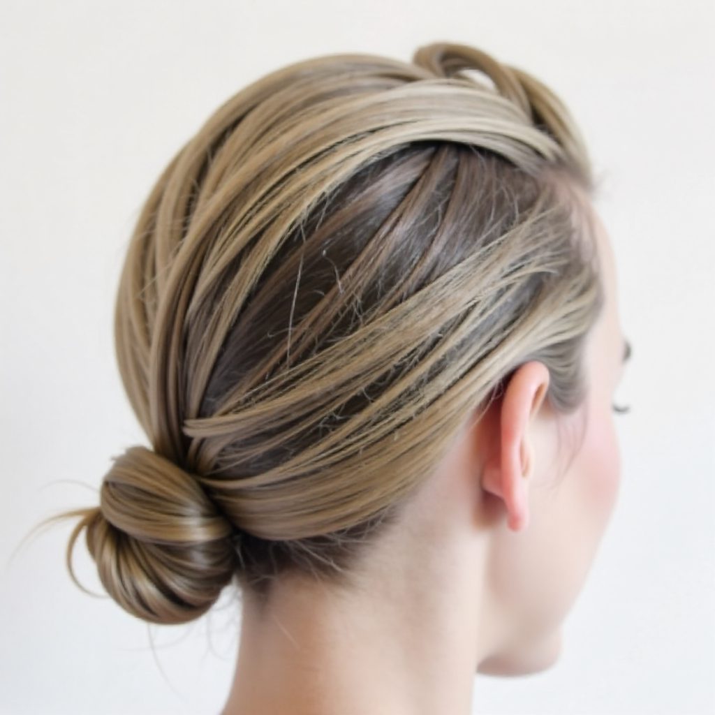elegant mohawk updo with a braid and bun